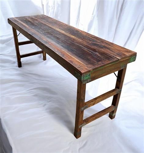 Rustic Folding Table (68x21.5) Dining Room Table Kitchen Island Sofa Table, B113