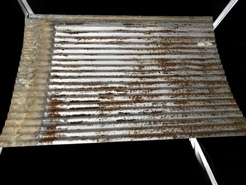5 Galvanized Tin Sheets, Roof Ceiling Sink Backsplash, Architectural Salvage A35