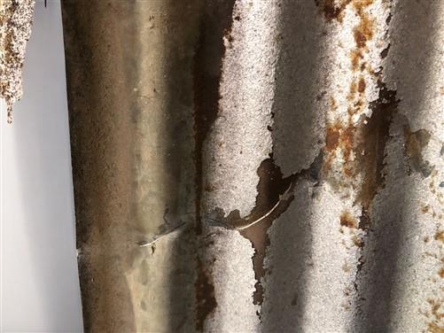 Corrugated tin - 9 Galvanized Tin Strips, Roof Ceiling Sink Backsplash, Architectural Salvage A36 by The Old Grainery (bac...
