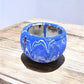 Pottery - Ozark Roadside Tourist Pottery, Blue Drip Hanging Pot Planter, Horrine Style E by The Old Grainery (american fol...