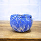 Pottery - Ozark Roadside Tourist Pottery, Blue Drip Hanging Pot Planter, Horrine Style E by The Old Grainery (american fol...