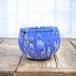 Pottery - Ozark Roadside Tourist Pottery, Blue Drip Hanging Pot Planter, Horrine Style E by The Old Grainery (american fol...