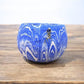 Pottery - Ozark Roadside Tourist Pottery, Blue Drip Hanging Pot Planter, Horrine Style E by The Old Grainery (american fol...