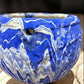 Ozark Roadside Tourist Pottery, Blue Drip Hanging Pot Planter, Horrine Style F