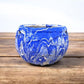 Ozark Roadside Tourist Pottery, Blue Drip Hanging Pot Planter, Horrine Style F