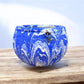 Ozark Roadside Tourist Pottery, Blue Drip Hanging Pot Planter, Horrine Style F
