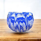 Ozark Roadside Tourist Pottery, Blue Drip Hanging Pot Planter, Horrine Style F