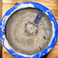 Ozark Roadside Tourist Pottery, Blue Drip Hanging Pot Planter, Horrine Style F