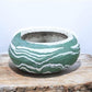 Pottery - Ozark Roadside Tourist Pottery, Green Drip Jardeniere Planter, Horrine Style G by The Old Grainery (americana po...