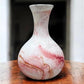 Vase - Nemadji Swirl Art Pottery, Orange Green Brown Matte Ceramic 4 Vase Lot, by The Old Grainery (abstract pottery, amer...