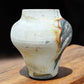 Vase - Nemadji Swirl Art Pottery, Orange Green Brown Matte Ceramic 4 Vase Lot, by The Old Grainery (abstract pottery, amer...