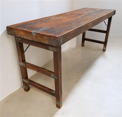 Rustic Folding Table (68x21.75) Dining Room Table Kitchen Island Sofa Table B122