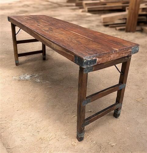 Rustic Folding Table (68.5x22.5)Dining Room Table Kitchen Island Sofa Table B123