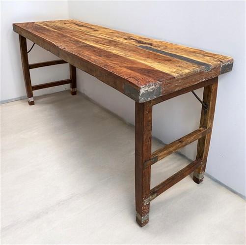 Rustic Folding Table (68.5x22.5)Dining Room Table Kitchen Island Sofa Table B125