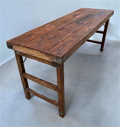 Rustic Folding Table (68.5x22.5)Dining Room Table Kitchen Island Sofa Table B127
