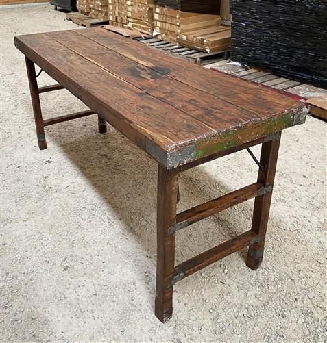 Rustic Folding Table (68x22) Dining Room Table Kitchen Island Sofa Table, B129