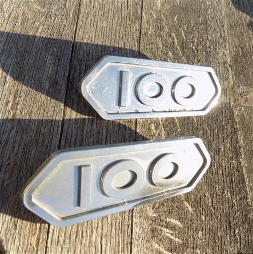 Truck emblems - 1950s Dodge Truck D100 Set Chrome Badge Emblems, Vintage Dodge Script 1781382 by The Old Grainery (100, 17...