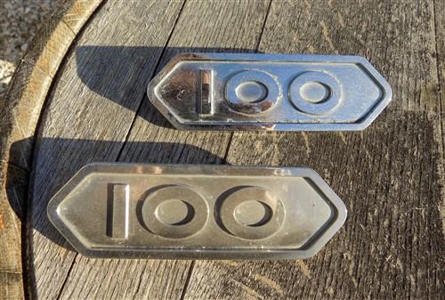 Truck emblems - 1950s Dodge Truck D100 Set Chrome Badge Emblems, Vintage Dodge Script 1781382 by The Old Grainery (100, 17...