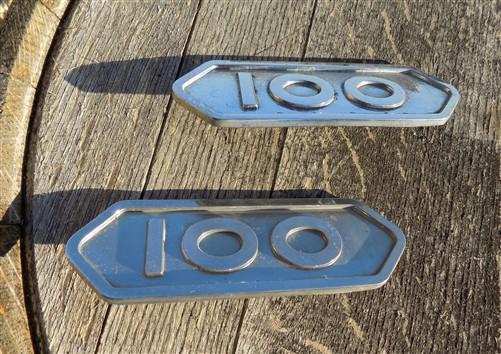 Truck emblems - 1950s Dodge Truck D100 Set Chrome Badge Emblems, Vintage Dodge Script 1781382 by The Old Grainery (100, 17...