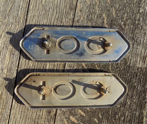 Truck emblems - 1950s Dodge Truck D100 Set Chrome Badge Emblems, Vintage Dodge Script 1781382 by The Old Grainery (100, 17...