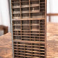 Printer Drawer Wood Block Typeset Tray, Letterpress Thimble Shell Display, A47