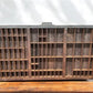 Printer Drawer Wood Block Typeset Tray, Letterpress Thimble Shell Display, A47