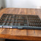 Printer Drawer Wood Block Typeset Tray, Letterpress Thimble Shell Display, A47
