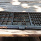 Printer Drawer Wood Block Typeset Tray, Letterpress Thimble Shell Display, A43