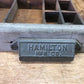 Printer Drawer Wood Block Typeset Tray, Letterpress Thimble Shell Display A40