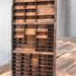 Printer Drawer Wood Block Typeset Tray, Letterpress Thimble Shell Display A40