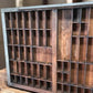 Printer Drawer Wood Block Typeset Tray, Letterpress Thimble Shell Display A40