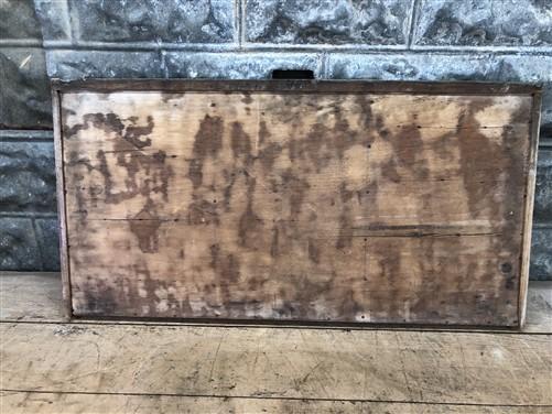 Printer Drawer Wood Block Typeset Tray, Letterpress Thimble Shell Display A39