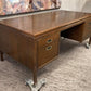 Desk - Home Office Desk, Vintage Executive Desk, Library Law Office Desk, Wood Desk by The Old Grainery (Executive desk, H...