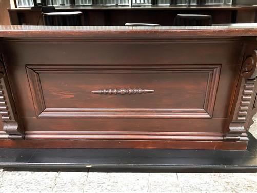15'8" Store Counter Display Table, Mercantile Showcase, Bar Front Kitchen Island