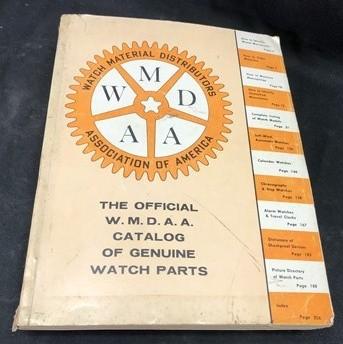 Catalog - Watch Part Catalog, 1957 WMDAA Book, Watch Material Distributers Parts by The Old Grainery (1957, advertising, c...