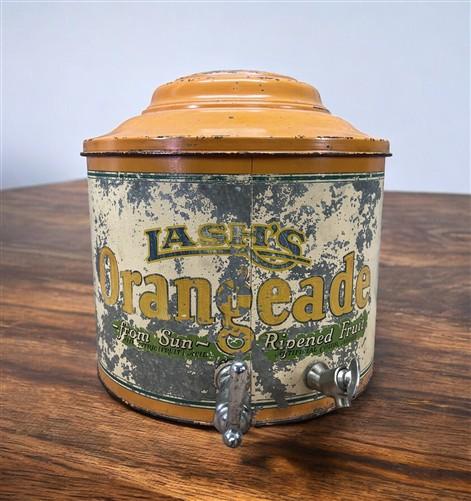 advertising - 1930s Lashs Orangeade Counter Dispenser, Soda Fountain Drug Store Advertising, by The Old Grainery (1930s ad...