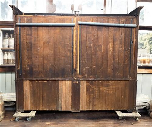 10' Retail Store Display Cabinet, Vintage Bookcase, Backbar, Display Case, C