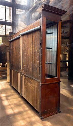 10' Retail Store Display Cabinet, Vintage Bookcase, Backbar, Display Case, C