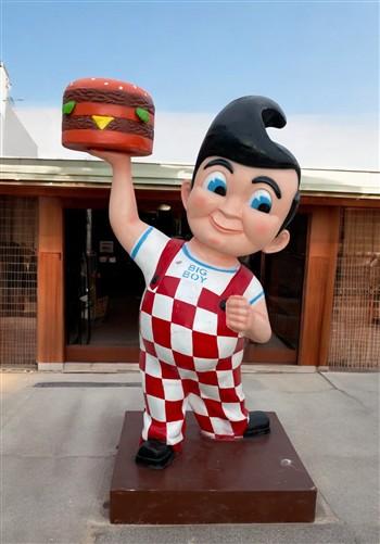 advertising - Bob's Big Boy, 86" Statue, Retro Advertising, Diner Decor, Cast Aluminum A by The Old Grainery (advertising,...