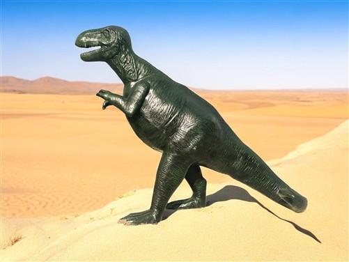 T-Rex Dinosaur Statue, Outdoor 6' Jurassic Park Style Yard Decor, Cast Aluminum