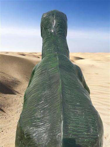 T-Rex Dinosaur Statue, Outdoor 6' Jurassic Park Style Yard Decor, Cast Aluminum