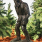 Dinosaur - Big Foot Sasquatch Statue, 93" Life Size Outdoor Yard Art, Cast Aluminum by The Old Grainery (aluminum, Big Foo...