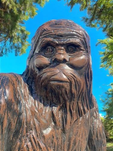 Dinosaur - Big Foot Sasquatch Statue, 93" Life Size Outdoor Yard Art, Cast Aluminum by The Old Grainery (aluminum, Big Foo...
