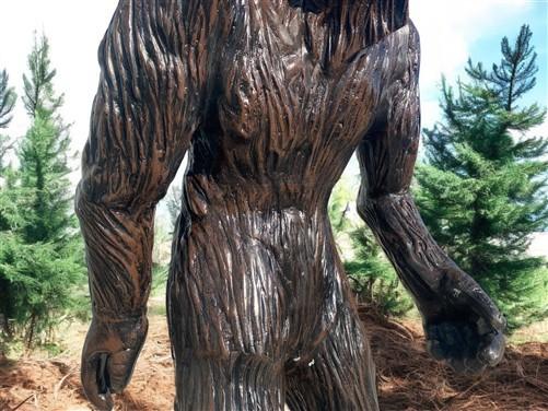 Dinosaur - Big Foot Sasquatch Statue, 93" Life Size Outdoor Yard Art, Cast Aluminum by The Old Grainery (aluminum, Big Foo...