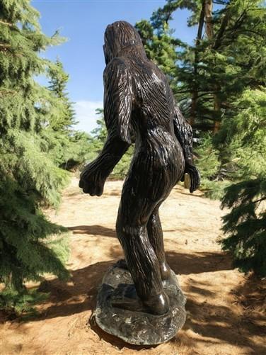 Dinosaur - Big Foot Sasquatch Statue, 93" Life Size Outdoor Yard Art, Cast Aluminum by The Old Grainery (aluminum, Big Foo...