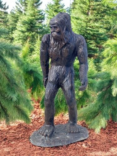 Dinosaur - Big Foot Sasquatch Statue, 93" Life Size Outdoor Yard Art, Cast Aluminum by The Old Grainery (aluminum, Big Foo...