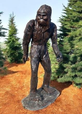 Dinosaur - Big Foot Sasquatch Statue, 93" Life Size Outdoor Yard Art, Cast Aluminum by The Old Grainery (aluminum, Big Foo...