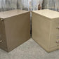 Pair of 29" Vertical File Cabinets, Steelcase & Hon, Vintage Metal 2 Drawer File