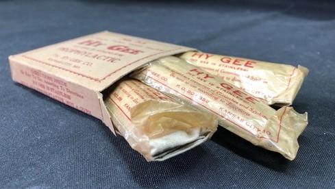 Collectible - Vintage Hy Gee Prophylactic, No. 35 Single Tubes, Original Box, Condoms by The Old Grainery (3 pack, collect...
