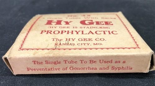 Collectible - Vintage Hy Gee Prophylactic, No. 35 Single Tubes, Original Box, Condoms by The Old Grainery (3 pack, collect...